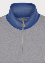 Load image into Gallery viewer, Zip-Neck Sweatshirt Grey