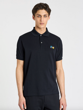 Load image into Gallery viewer, Blue Paint Splatter Polo Shirt