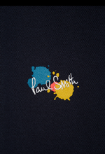 Load image into Gallery viewer, Blue Paint Splatter Polo Shirt