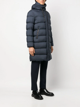 Load image into Gallery viewer, Padded Hooded Coat Blue