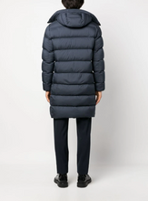 Load image into Gallery viewer, Padded Hooded Coat Blue