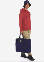 Load image into Gallery viewer, Barbour x Maison Kitsuné Fox Head Hoodie Burnt Red