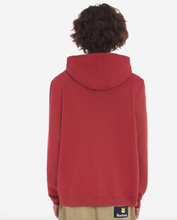 Load image into Gallery viewer, Barbour x Maison Kitsuné Fox Head Hoodie Burnt Red