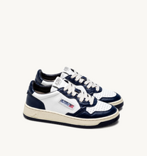 Load image into Gallery viewer, Sneakers Medalist White And Blue Leather