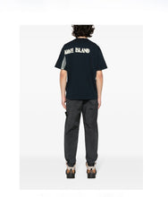 Load image into Gallery viewer, Stripes Six Print Short-Sleeve T-Shirt Blue