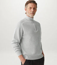 Load image into Gallery viewer, Cole Quarter Zip Jumper Light Grey