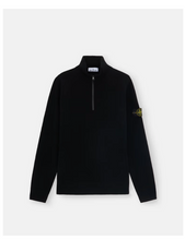 Load image into Gallery viewer, Black Half Zip Sweater