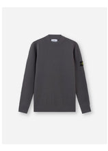 Load image into Gallery viewer, Grey Crewneck Sweater with Ribbed Details