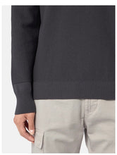 Load image into Gallery viewer, Grey Crewneck Sweater with Ribbed Details