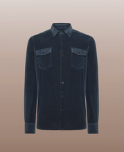 Load image into Gallery viewer, Blue Techno Velvet 1000 Shirt