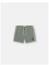 Load image into Gallery viewer, Sage Green Swim Trunks In Nylon Metal