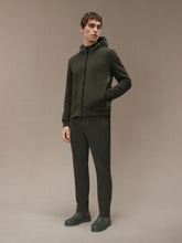 Load image into Gallery viewer, Cardigan Hood Zip Green