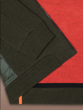 Load image into Gallery viewer, Cardigan Hood Zip Green