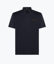 Load image into Gallery viewer, Oxford Pocket Polo Blue Black