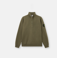 Load image into Gallery viewer, Military Green Half-Zip Sweatshirt