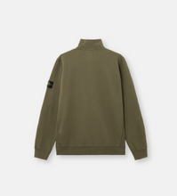 Load image into Gallery viewer, Military Green Half-Zip Sweatshirt