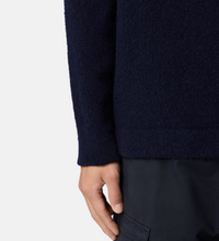 Load image into Gallery viewer, Crew Neck Jumper 'Fancy Yarn' Navy