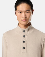 Load image into Gallery viewer, Half-zip Jumper Beige