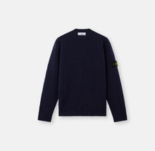 Load image into Gallery viewer, Crew Neck Jumper 'Fancy Yarn' Navy