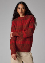 Load image into Gallery viewer, Paul Smith loves Barbour - Rosette Red Saddle Crew Neck Sweater