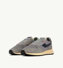 Load image into Gallery viewer, Reelwind Sneakers In Plumbeo And Blue Space Nylon And Suede