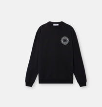 Load image into Gallery viewer, Crew neck sweatshirt 'Print' Black