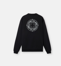 Load image into Gallery viewer, Crew neck sweatshirt 'Print' Black