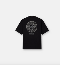 Load image into Gallery viewer, T-Shirt ‘Stone’ print Black