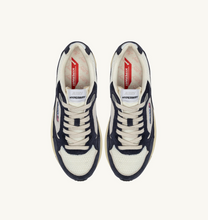 Load image into Gallery viewer, Hyperway Sneakers In Space Blue And Silver Mesh And Suede