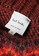 Load image into Gallery viewer, Dark Red Fair Isle Wool-Alpaca Sweater