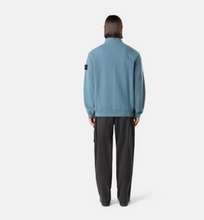 Load image into Gallery viewer, Half-zip sweatshirt Blue