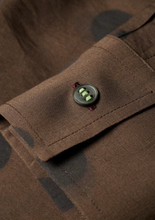 Load image into Gallery viewer, Brown Shadow Polka Viscose-Wool Shirt