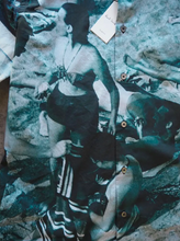 Load image into Gallery viewer, Men's Slim-Fit Blue 'Paul's Photo' Print Cotton Shirt