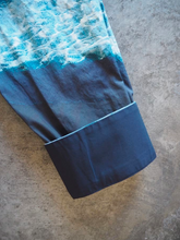 Load image into Gallery viewer, Men's Slim-Fit Blue 'Paul's Photo' Print Cotton Shirt