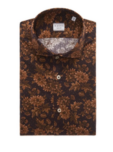Load image into Gallery viewer, Shirt Collar cutaway Brown Poplin
