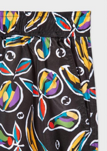 Load image into Gallery viewer, Black 'Fruit' Print Swim Shorts