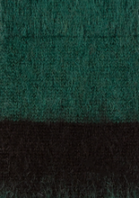 Load image into Gallery viewer, Green And Black Mohair-Blend Socks