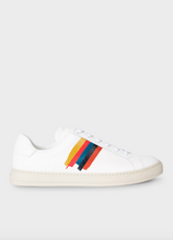 Load image into Gallery viewer, White 'Painted Stripe' 'Hansen' Trainers