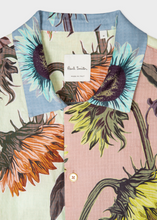 Load image into Gallery viewer, Pastel Colour-Block 'Sunflower' Print Short-Sleeve Shirt