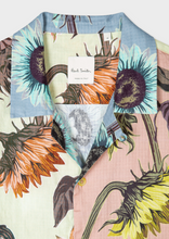Load image into Gallery viewer, Pastel Colour-Block 'Sunflower' Print Short-Sleeve Shirt