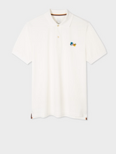 Load image into Gallery viewer, White Paint Splatter Polo Shirt