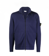 Load image into Gallery viewer, Blue Cardigan In Stretch Cotton