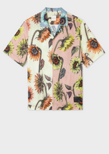 Load image into Gallery viewer, Pastel Colour-Block 'Sunflower' Print Short-Sleeve Shirt