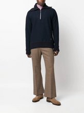 Load image into Gallery viewer, Half-Zip Sweater Blue