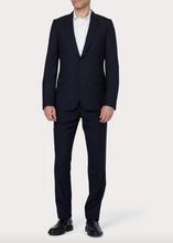 Load image into Gallery viewer, Tailored-Fit Navy Wool Blazer