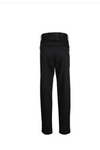 Load image into Gallery viewer, Tapered Fit Cotton Trousers Navy