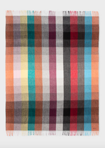 Cashmere-Blend Blanket Multicolor