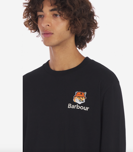 Barbour x Maison Kitsuné Fox Head T-Shirt Black