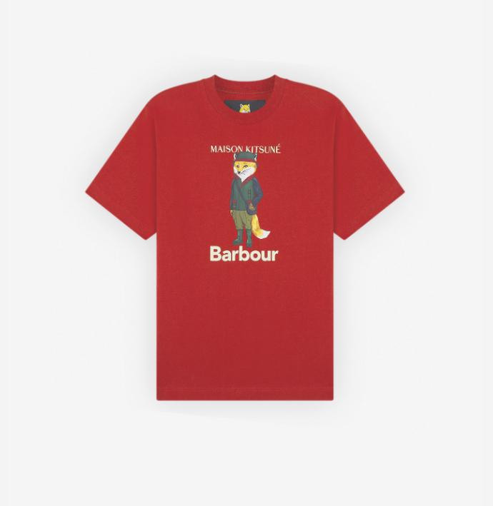 Barbour x Maison Kitsuné Beaufort Fox T-Burn Red