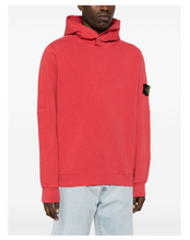 Load image into Gallery viewer, Hooded sweatshirt ‘Old’ Treatment Red
